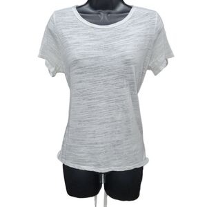 Maronie white burnt out short sleeve tee Size M